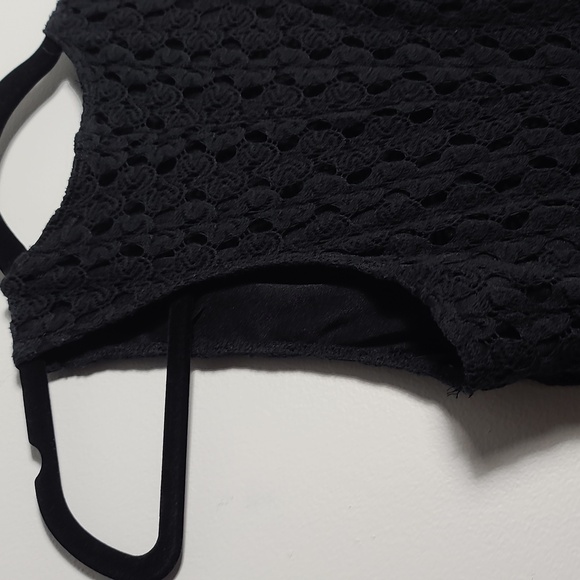 AS U WISH Black High Low Crochet Lined Dress Size XS - Picture 16 of 16